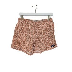 Patagonia Stand Up Shorts Water Surf Swimming Athletic Orange Womens Size Small